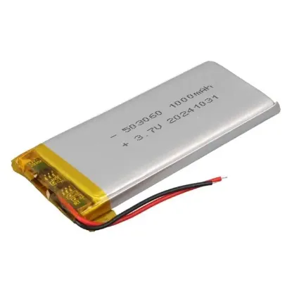 PowerMaster 503060 3.7V 1000mAh Lityum Polimer (Li-po) Batarya Ciklet Pil resmi