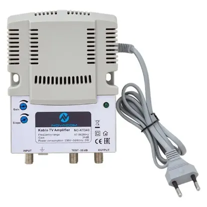 Novacom NC-KT340 47-862 Mhz 34 dB Kablo TV Amplifier Hat Yükseltici resmi