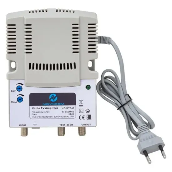 Novacom NC-KT340 47-862 Mhz 34 dB Kablo TV Amplifier Hat Yükseltici resmi