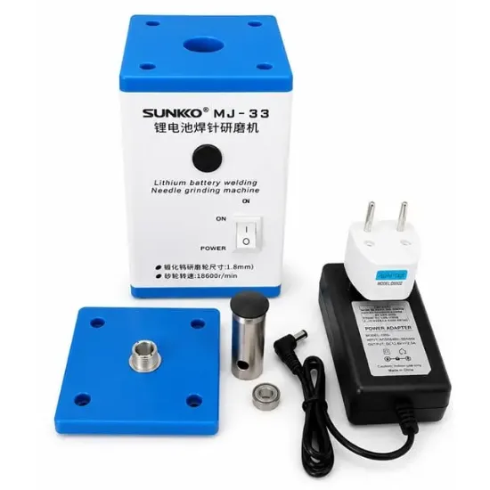 Sunkko MJ-33 Pil ve Punta Kalemi Taşlama Makinesi Elektrot ve 18650 Zımpara Cihazı resmi