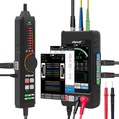 Alpsat AS328 RJ45 - Fiber Optik Çok Fonksiyonlu Kablo Test Cihazı resmi