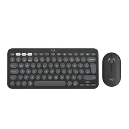 LOGITECH PEBBLE TÜRKÇE Q KLAVYE VE MOUSE 920-012245 resmi