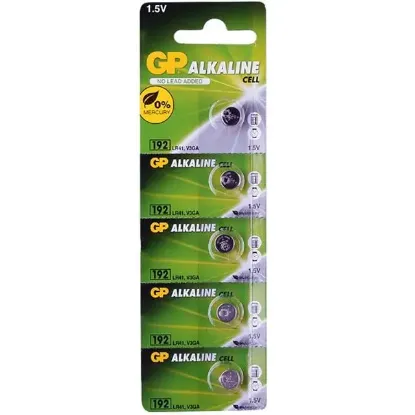 GP 192 1.5 Volt LR41 Alkalin Düğme Pil 5'li resmi