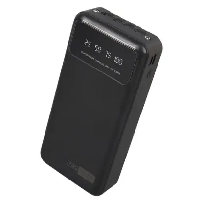 POWERWAY T20 KENDİNDEN KABLOLU DİJİTAL EKRAN 20.000 MAH SİYAH POWERBANK resmi