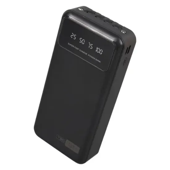 POWERWAY T20 KENDİNDEN KABLOLU DİJİTAL EKRAN 20.000 MAH SİYAH POWERBANK resmi