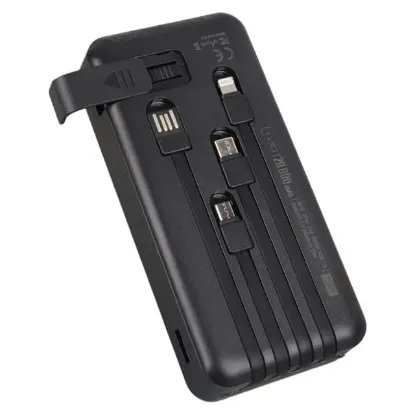 POWERWAY T20 KENDİNDEN KABLOLU DİJİTAL EKRAN 20.000 MAH SİYAH POWERBANK resmi