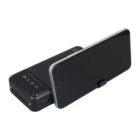 POWERWAY T20 KENDİNDEN KABLOLU DİJİTAL EKRAN 20.000 MAH SİYAH POWERBANK resmi