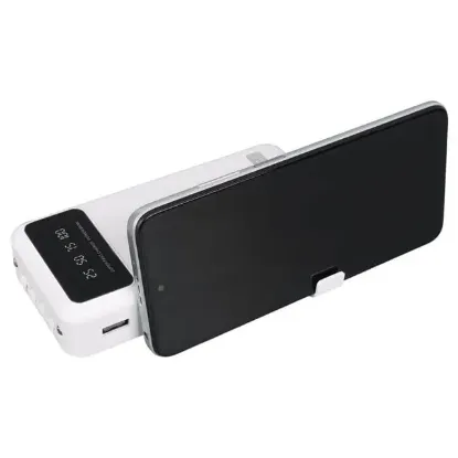 POWERWAY T20 KENDİNDEN KABLOLU DİJİTAL EKRAN 20.000 MAH BEYAZ POWERBANK resmi