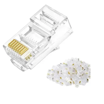 Powermaster RJ45 Cat5 -Cat6 Uç 8P8C Soket  100 Adet resmi