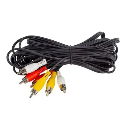 Elektromrer 3 Rca + 3 Rca 10 Metre Kalın Kablo resmi