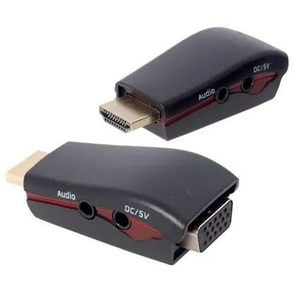 Powermaster PM-13645 HDMI To VGA Çevirici Aparat (5 V Ses Çıkışlı) resmi