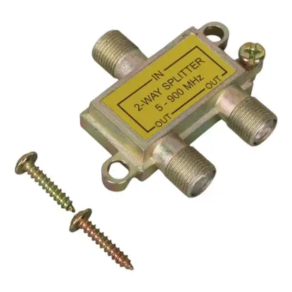 Mag S21-02 1/2 Yollu Kablo TV Sinyal Ayırıcı Splitter - 5-1000 MHz Frekans Bölücü Çoklayıcı resmi