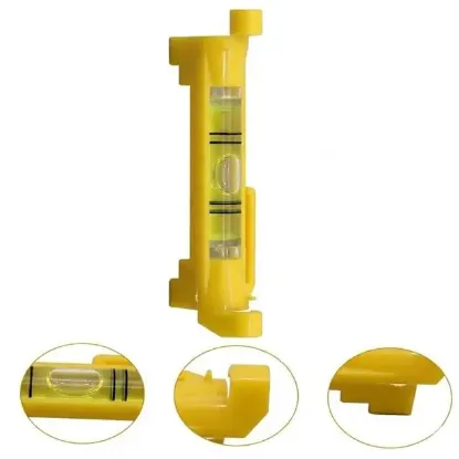Powermaster Askı Aparatları İçin Asma Tip Sarı Kasalı İp Su Terazisi resmi