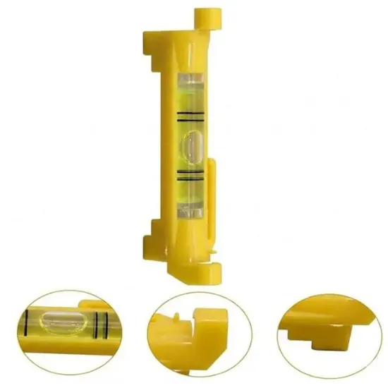 Powermaster Askı Aparatları İçin Asma Tip Sarı Kasalı İp Su Terazisi resmi