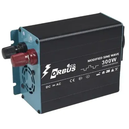 Orbus MSE300W 12 Volt -300 Watt 220V AC 50Hz 600 Watt Surge Eco Modified Sinus İnverter               resmi