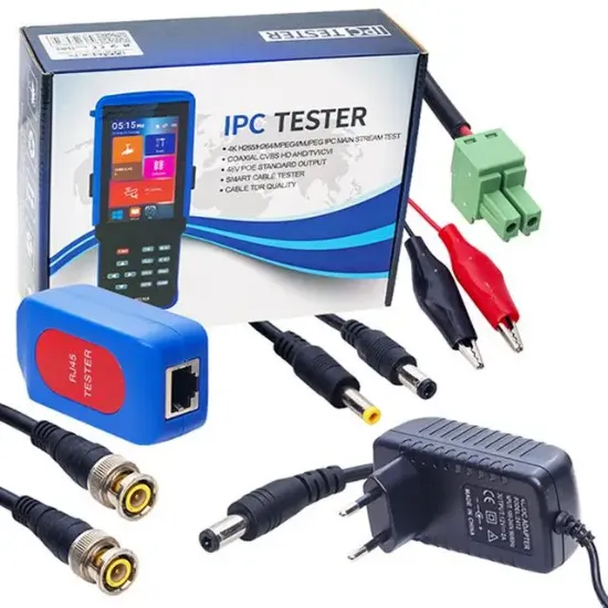 Magbox IP-AHD-Analog CCTV 4.3” Dokunmatik Ekran 48V Poe Kamera Test Cihazı (SD Kart-Wifi Desteği) resmi