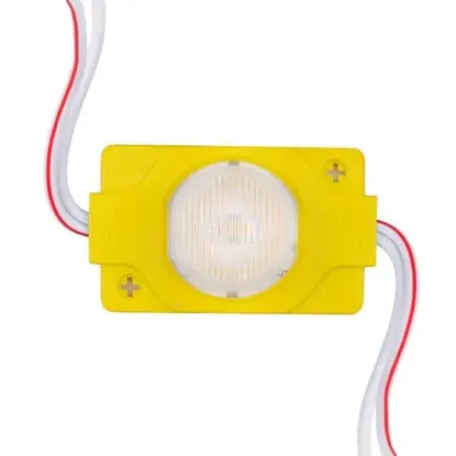 12 Volt 1.5 Watt LED Modül - Sarı Renk - 3030 Çip - 40x30 mm resmi