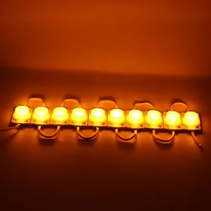 12 Volt 1.5 Watt LED Modül - Sarı Renk - 3030 Çip - 40x30 mm resmi