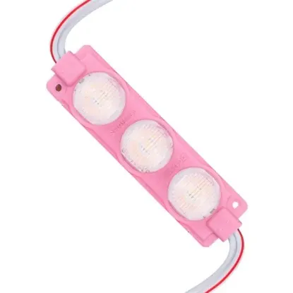 12 Volt 3 Watt Pembe LED Modül - 74x20 mm - 3030 Çip resmi