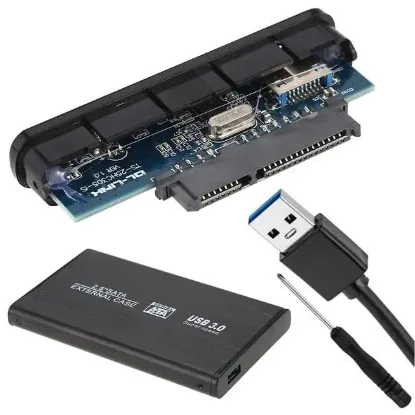 PowerMaster PM-2461 2.5'' USB-A 3.0 Harici Sata Harddisk Kutusu Alüminyum resmi