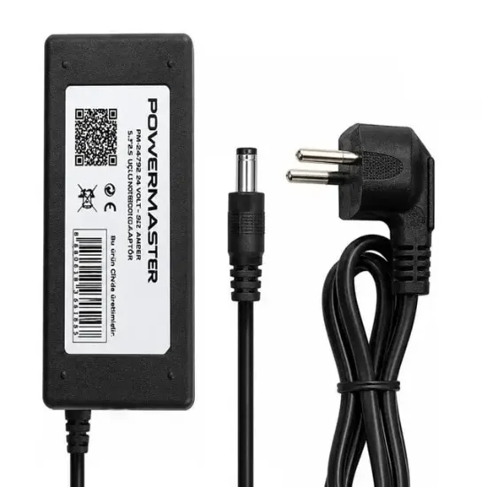 Powermaster PM-24792 24 Volt - 3.75 Amper 5.5*2.5 Mm Uçlu Notebook Adaptör resmi