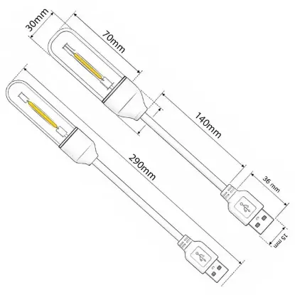 Powermaster PM-25793 Esnek Gövdeli USB Günışığı COB Led Edison Masa ve Kitap Okuma Lambası resmi