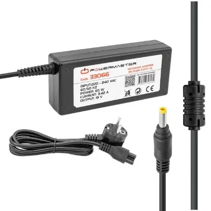 Powermaster PM-33066 19 Volt - 3.42 Amper 4.0*1.7 Mm Uçlu Adaptör (Casper Notebook) resmi
