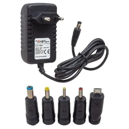Powermaster PM-7850 9 Volt - 2 Amper 5 Uçlu Universal Tablet Pc Adaptörü resmi