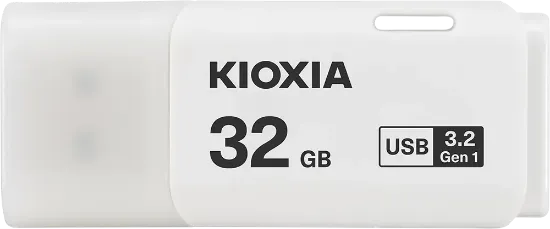 32GB USB3.2 GEN1 KIOXIA BEYAZ USB BELLEK LU301W032GG4 resmi