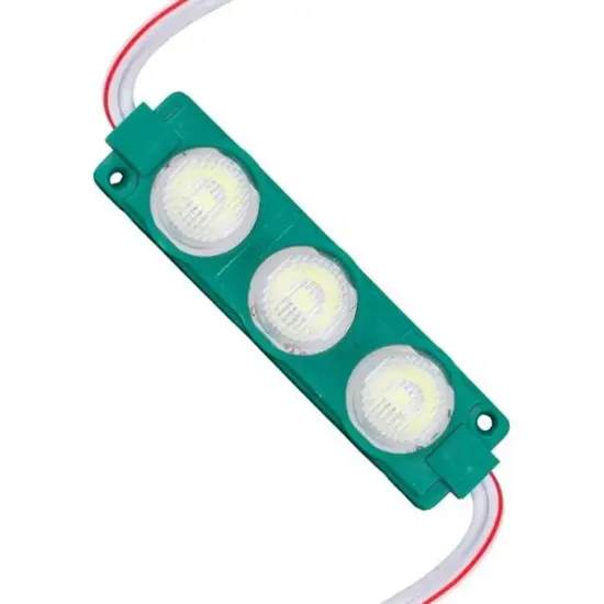 12 Volt 3 Watt Yeşil LED Modül - 74x20 mm - 3030 Çip resmi