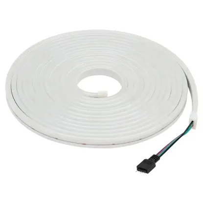 Powermaster PM-17903 Silikon Kaplamalı 12 Volt 5 Metre RGB Neon Led Şerit Aydınlatma resmi