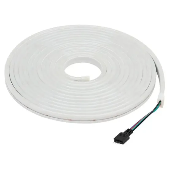 Powermaster PM-17903 Silikon Kaplamalı 12 Volt 5 Metre RGB Neon Led Şerit Aydınlatma resmi