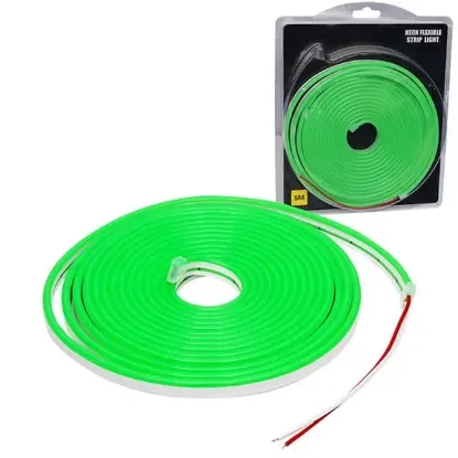 Powermaster 12 Volt 5 Metre Silikonlu Yeşil Neon Led Şerit resmi