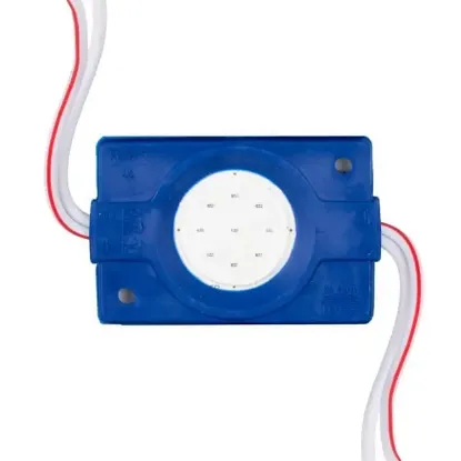 12 Volt 2.4 Watt Mavi COB LED Modül - 40x22 mm resmi