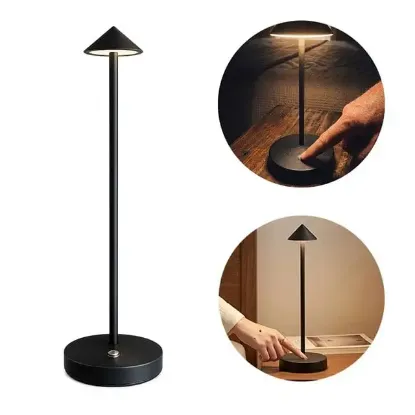 Powermaster PM-25831 Siyah Dokunmatik ve Şarj Edilebilir Led Gece Lambası resmi