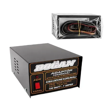12 Volt 7 Amper Regüleli Adaptör Doğan resmi