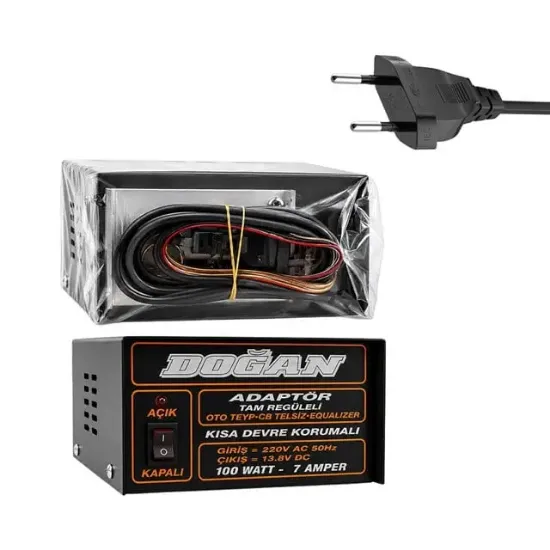 12 Volt 7 Amper Regüleli Adaptör Doğan resmi