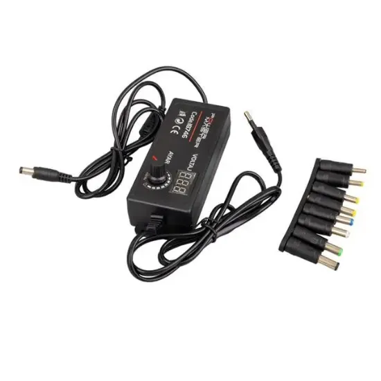 Powermaster PM-18746 3 Volt - 12 Volt - 5 Amper Çok Uçlu Ayarlı Kademeli Adaptör resmi