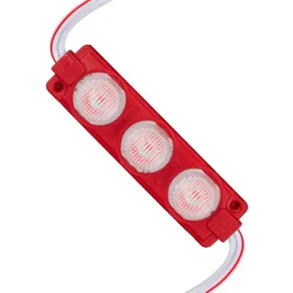 12 Volt 3 Watt Kırmızı LED Modül - 74x20 mm - 3030 Çip resmi