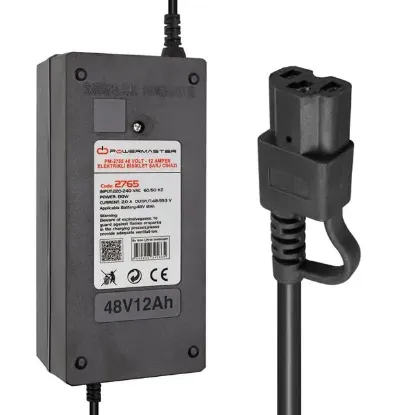 Powermaster PM-2765 48 Volt - 12 Amper Elektrikli Bisiklet Şarj Cihazı resmi