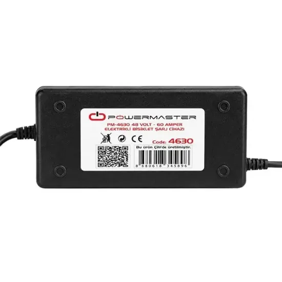 Powermaster PM-4630 48 Volt 60 Amper Elektrikli Bisiklet Şarj Cihazı resmi