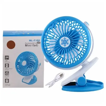 Powermaster ML-F168 Masaüstü Klipsli 3 Hız Kademeli USB'li Fan Vantilatör  resmi
