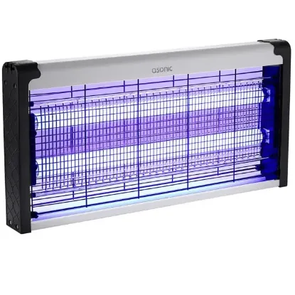 Asonic S27 30W+ 2000V Çift Cam Led Zincir Askı Sanayı Tipi XXL Boy Sinek Öldürücü  resmi