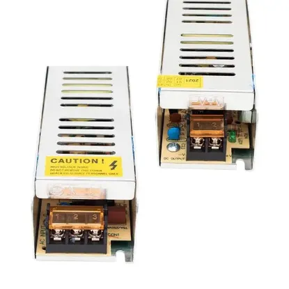 Powermaster PM-13035 12V 10A Slim Metal Kasa Şerit LED ve Güvenlik Kamerası Trafo Güç Kaynağı resmi