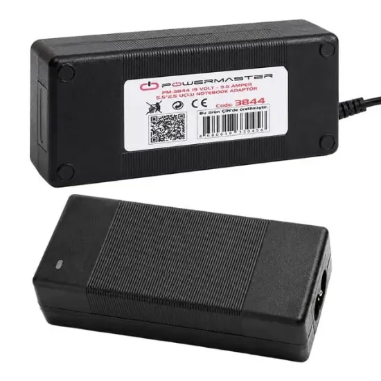 Powermaster PM-3844 19 Volt - 9.5 Amper 5.5*2.5 Mm Uçlu Notebook Adaptör resmi