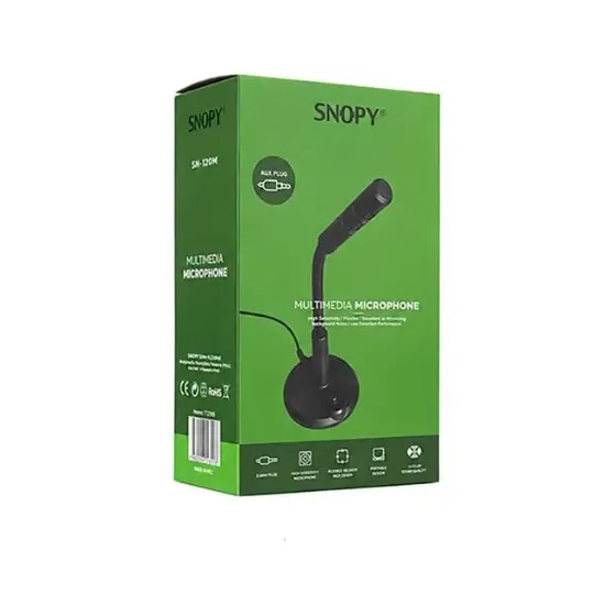 Snopy SN-120M Siyah Masaüstü Pc Mikrofon resmi