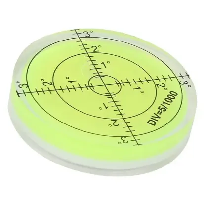 Powermaster Yuvarlak Masa Tipi 60 Mm Düz Yüzey 5/1000 Su Terazisi resmi