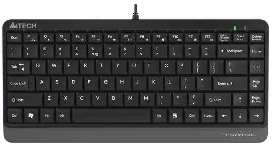 A4 TECH FK11 SLIM Q KLAVYE USB GRİ resmi