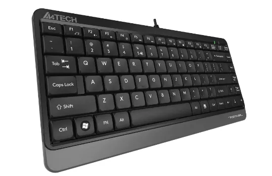 A4 TECH FK11 SLIM Q KLAVYE USB GRİ resmi