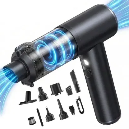 Snapron SNV-3001 100W 17000PA Şarjlı Mini Araç ve Ev Süpürgesi + EVA Taşıma Çantalı Çok Fonksiyonlu Set resmi